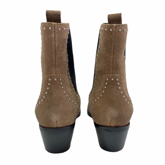 NWT Paige Willa Suede Studded Chelsea Boot 8.5 - Picture 4 of 9